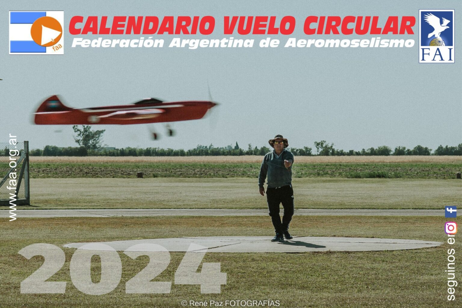 Cronograma Calendario Vuelo Circular Comandado FAA 2024 Federación