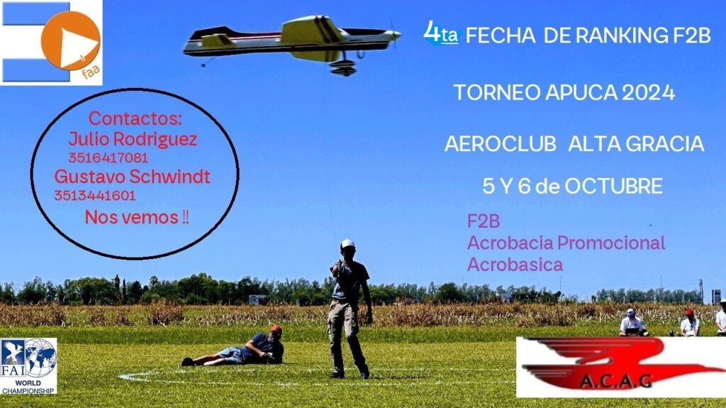 4° Fecha de Ranking F2B FAI Vuelo Circular – Aeroclub Alta Gracia ...